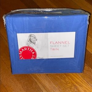 New:  Martha Stewart Flannel Sheets - Twin